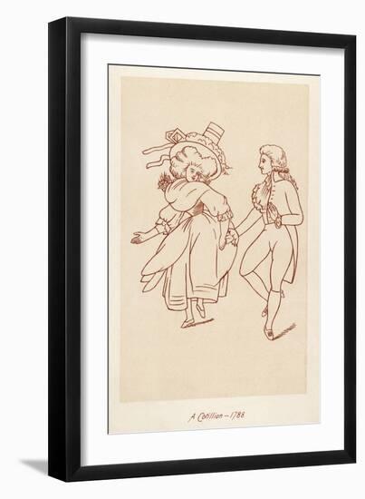 Dancing a Cotillion 1788-John Ashton-Framed Art Print