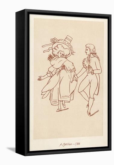 Dancing a Cotillion 1788-John Ashton-Framed Stretched Canvas
