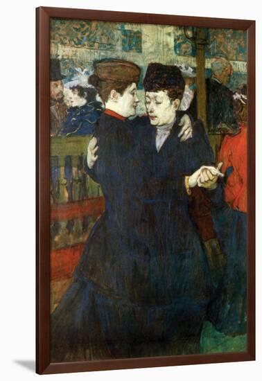 Dancing a Valse-Henri de Toulouse-Lautrec-Framed Art Print