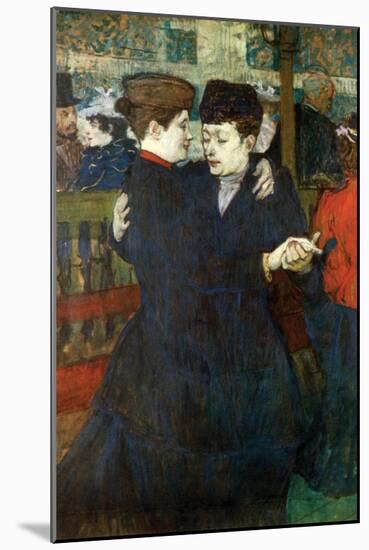 Dancing a Valse-Henri de Toulouse-Lautrec-Mounted Art Print