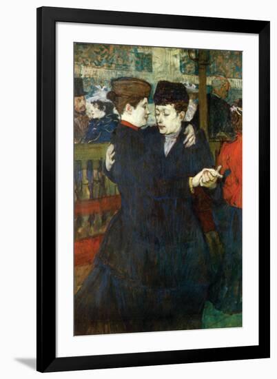 Dancing a Valse-Henri de Toulouse-Lautrec-Framed Art Print