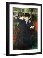 Dancing a Valse-Henri de Toulouse-Lautrec-Framed Art Print