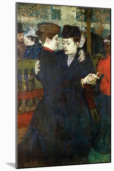 Dancing a Valse-Henri de Toulouse-Lautrec-Mounted Art Print