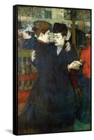 Dancing a Valse-Henri de Toulouse-Lautrec-Framed Stretched Canvas