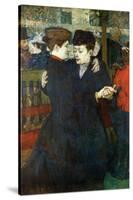 Dancing a Valse-Henri de Toulouse-Lautrec-Stretched Canvas
