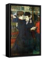 Dancing a Valse-Henri de Toulouse-Lautrec-Framed Stretched Canvas