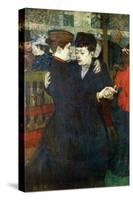 Dancing a Valse-Henri de Toulouse-Lautrec-Stretched Canvas