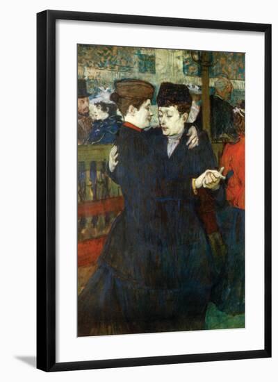 Dancing a Valse-Henri de Toulouse-Lautrec-Framed Art Print