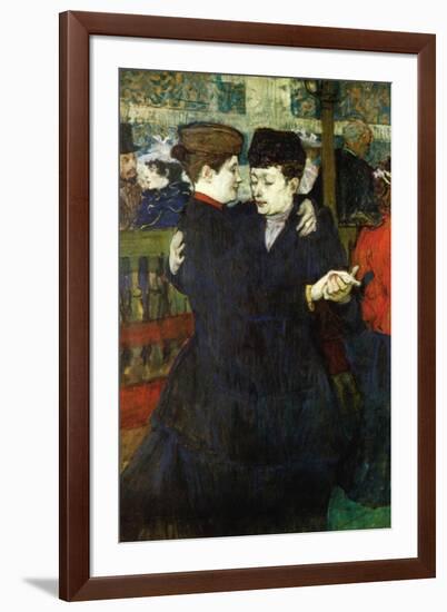 Dancing a Valse-Henri de Toulouse-Lautrec-Framed Art Print