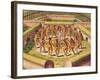 Dancing around a Captive before the Hut Containing the Tamerkas or Idols-Theodore de Bry-Framed Giclee Print