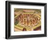Dancing around a Captive before the Hut Containing the Tamerkas or Idols-Theodore de Bry-Framed Giclee Print