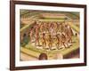 Dancing around a Captive before the Hut Containing the Tamerkas or Idols-Theodore de Bry-Framed Giclee Print