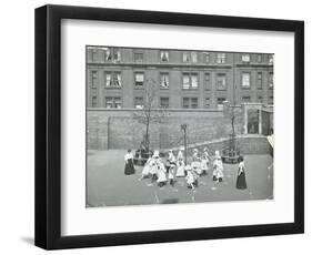 Dancing around the Maypole, Hugh Myddelton School, Finsbury, London, 1906-null-Framed Photographic Print