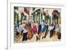 Dancing at Cafe da Vinci-Ronald West-Framed Art Print