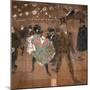 Dancing at the Moulin Rouge: La Goulue and Valentin Le Desosse 1895-Henri de Toulouse-Lautrec-Mounted Giclee Print