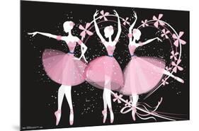 Dancing Ballerinas-Trends International-Mounted Poster