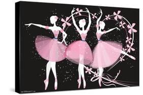 Dancing Ballerinas-Trends International-Stretched Canvas