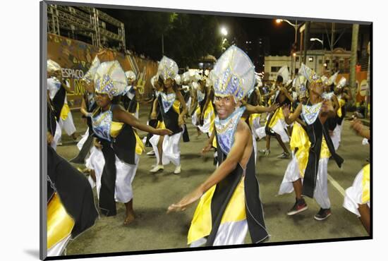 Dancing band at Salvador carnival, Bahia, Brazil, South America-Godong-Mounted Photographic Print