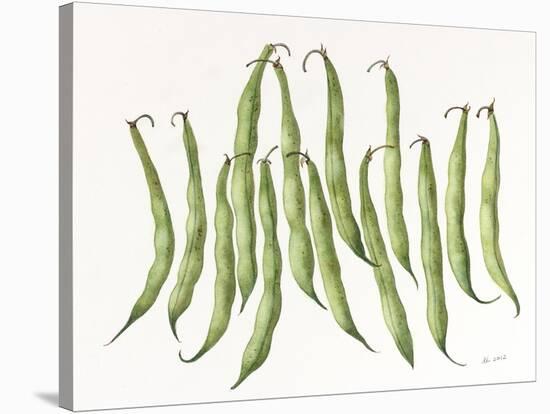 Dancing Beans-Deborah Kopka-Stretched Canvas