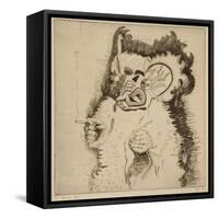 Dancing Bear, Printers Proof Prior to Aquatint-Thomas MacGregor-Framed Stretched Canvas