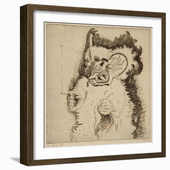 Dancing Bear, Printers Proof Prior to Aquatint-Thomas MacGregor-Framed Giclee Print