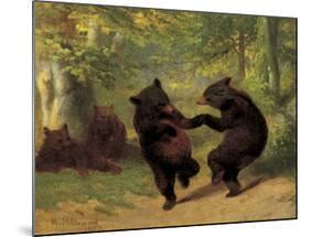 Dancing Bears-William Holbrook Beard-Mounted Art Print