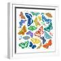 Dancing Butterflies-Jenny Frean-Framed Giclee Print