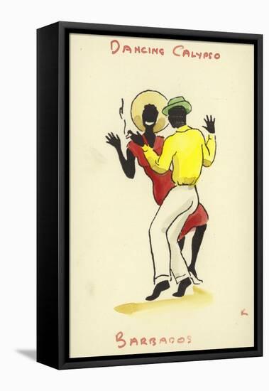 Dancing Calypso, Barbados-null-Framed Stretched Canvas