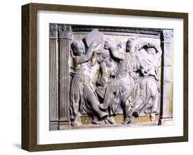 Dancing Cherubs, Detail from External Pulpit of Cathedral of Prato-Donatello-Framed Giclee Print