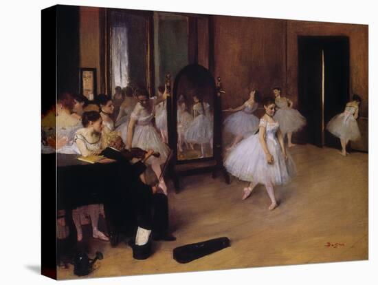 Dancing Class (Classe De Danse), about 1871-Edgar Degas-Stretched Canvas