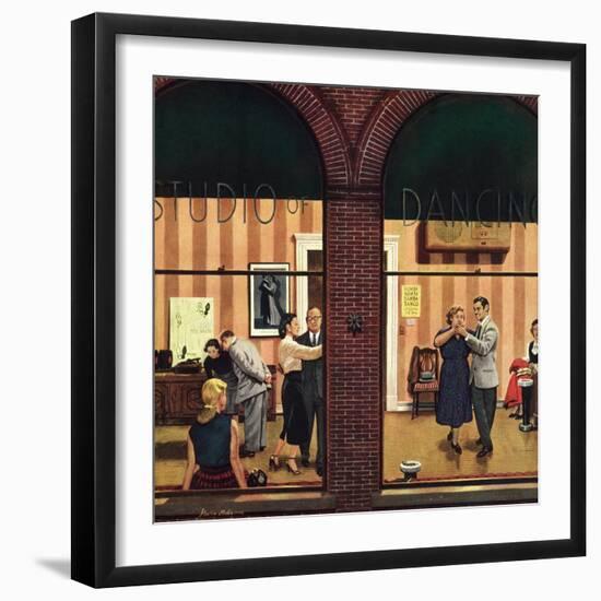 "Dancing Class", May 10, 1952-Stevan Dohanos-Framed Giclee Print