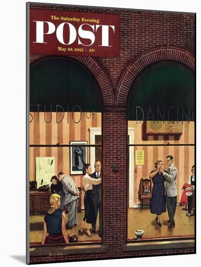 "Dancing Class" Saturday Evening Post Cover, May 10, 1952-Stevan Dohanos-Mounted Giclee Print