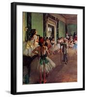 Dancing Class-Edgar Degas-Framed Art Print