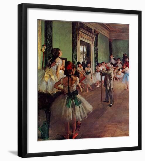 Dancing Class-Edgar Degas-Framed Art Print