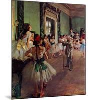 Dancing Class-Edgar Degas-Mounted Art Print