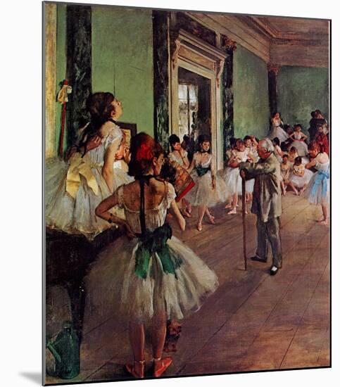 Dancing Class-Edgar Degas-Mounted Art Print