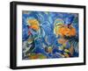 Dancing Cockerel Design-LG Buchanan-Framed Giclee Print