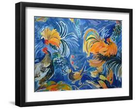 Dancing Cockerel Design-LG Buchanan-Framed Giclee Print