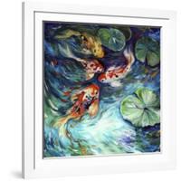 Dancing Colors Koi-Marcia Baldwin-Framed Art Print