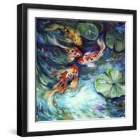 Dancing Colors Koi-Marcia Baldwin-Framed Art Print