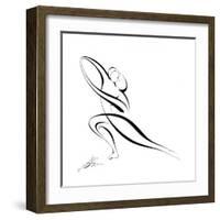 Dancing Couple VII-Alijan Alijanpour-Framed Art Print