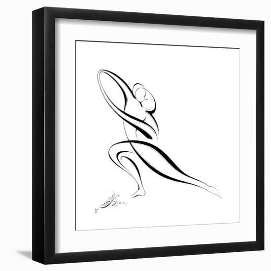 Dancing Couple VII-Alijan Alijanpour-Framed Art Print