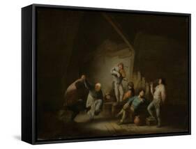 Dancing Couple-Adriaen Van Ostade-Framed Stretched Canvas