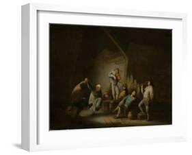 Dancing Couple-Adriaen Van Ostade-Framed Art Print