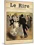 Dancing Couples, from the Front Cover of 'Le Rire', 17th December 1898-Jeanniot-Mounted Giclee Print