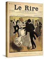 Dancing Couples, from the Front Cover of 'Le Rire', 17th December 1898-Jeanniot-Stretched Canvas