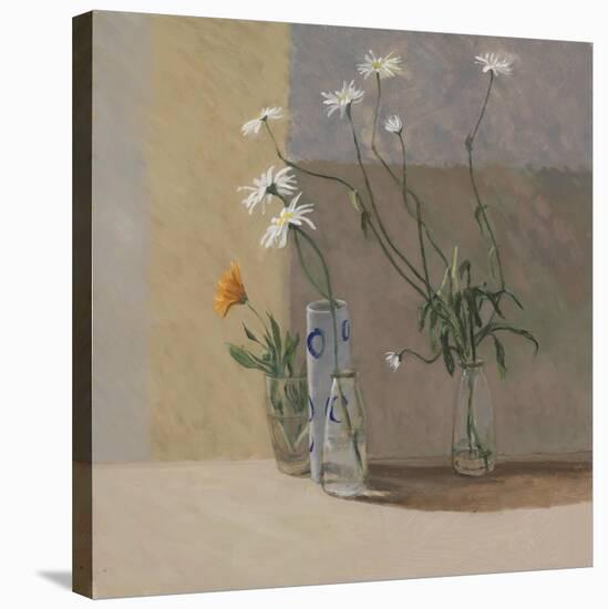 Dancing Daisies-William Packer-Stretched Canvas