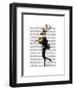 Dancing Deer with Violin-Fab Funky-Framed Art Print