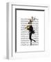 Dancing Deer with Violin-Fab Funky-Framed Art Print