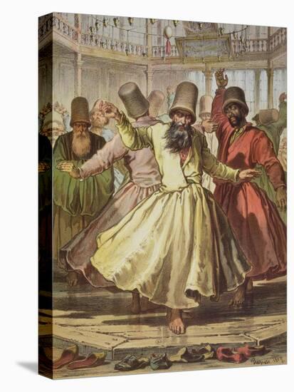 Dancing Dervishes, 1857-Amadeo Preziosi-Stretched Canvas